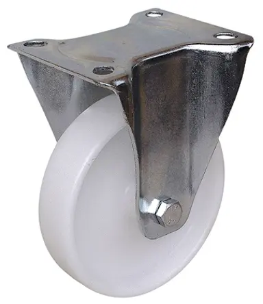 Produktfoto 1 von Guitel Hervieu Fest Lenkrolle, Rad ø 150mm, 175kg, Ges H. 150mm, Rad B. 38mm, 135 x 110mm, Platte, Polychoc-Material