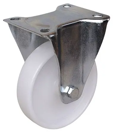 Produktfoto 1 von Guitel Hervieu Feststehend Rolle, Rad ø 150 mm, 175 kg, Ges H. 150 mm, Rad B. 38 mm, Polychoc