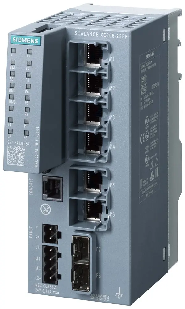 Produktfoto 1 von Siemens Netzwerk Switch 9-Port Managed