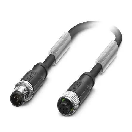 Produktfoto 1 von Phoenix Contact Steuerleitung, Mit Gewinde Stecker / M12 Buchse, Länge 5 m