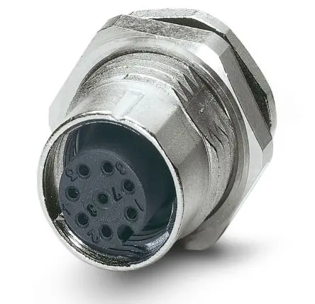 Phoenix Contact 19 mm M12 Rundsteckverbinder Buchse 8-polig Buchse 2A Hinten IP65, IP67