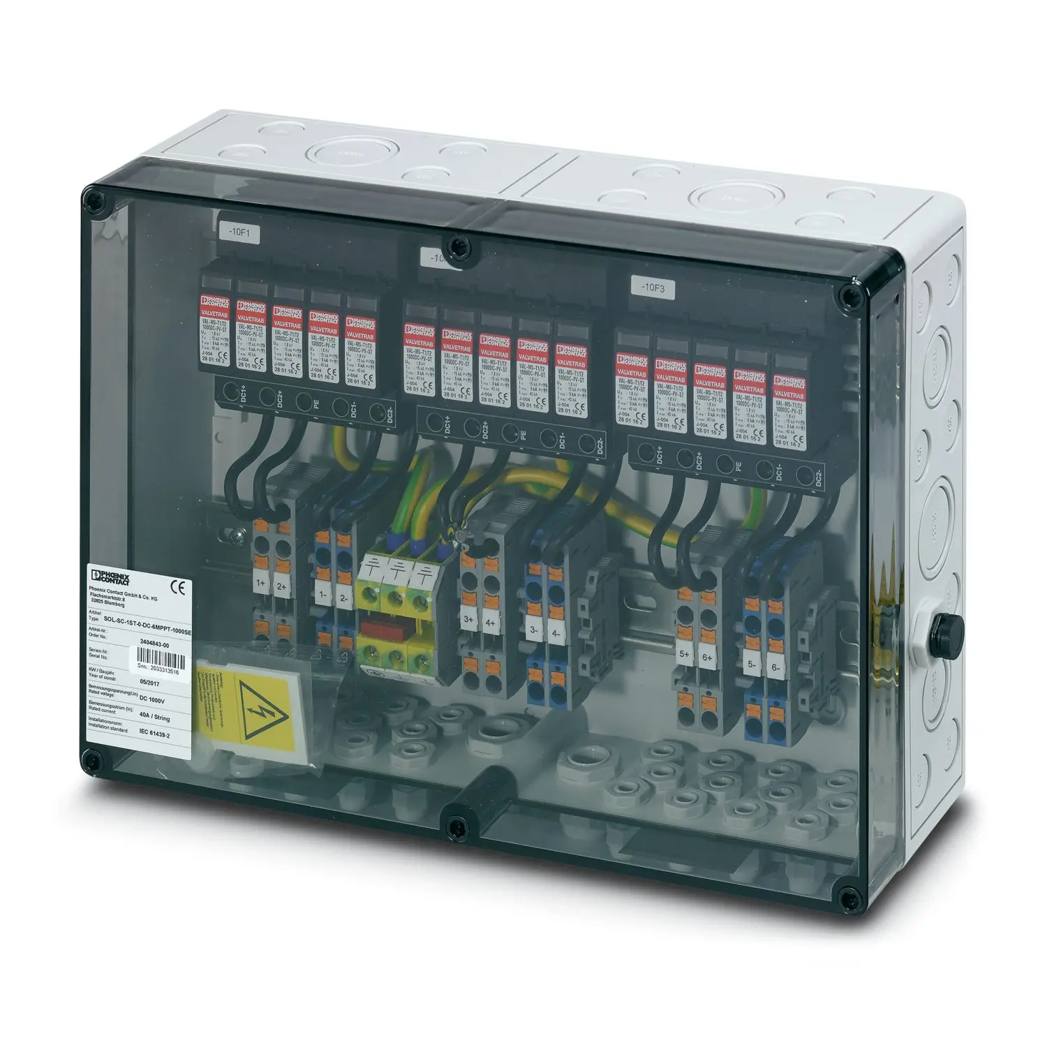 Produktfoto 1 von Phoenix Contact, Überspannungsschutz, 250 V ac