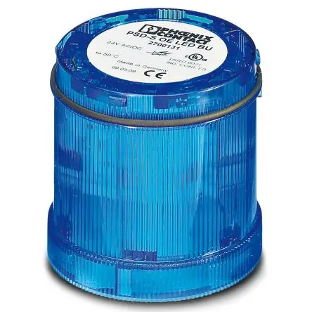 Produktfoto 1 von Phoenix Contact LED Dauerlicht Dauer-Licht 24V Blau Wechselstrom/Gleichstrom IP65, 70 mm x 65.5 mm