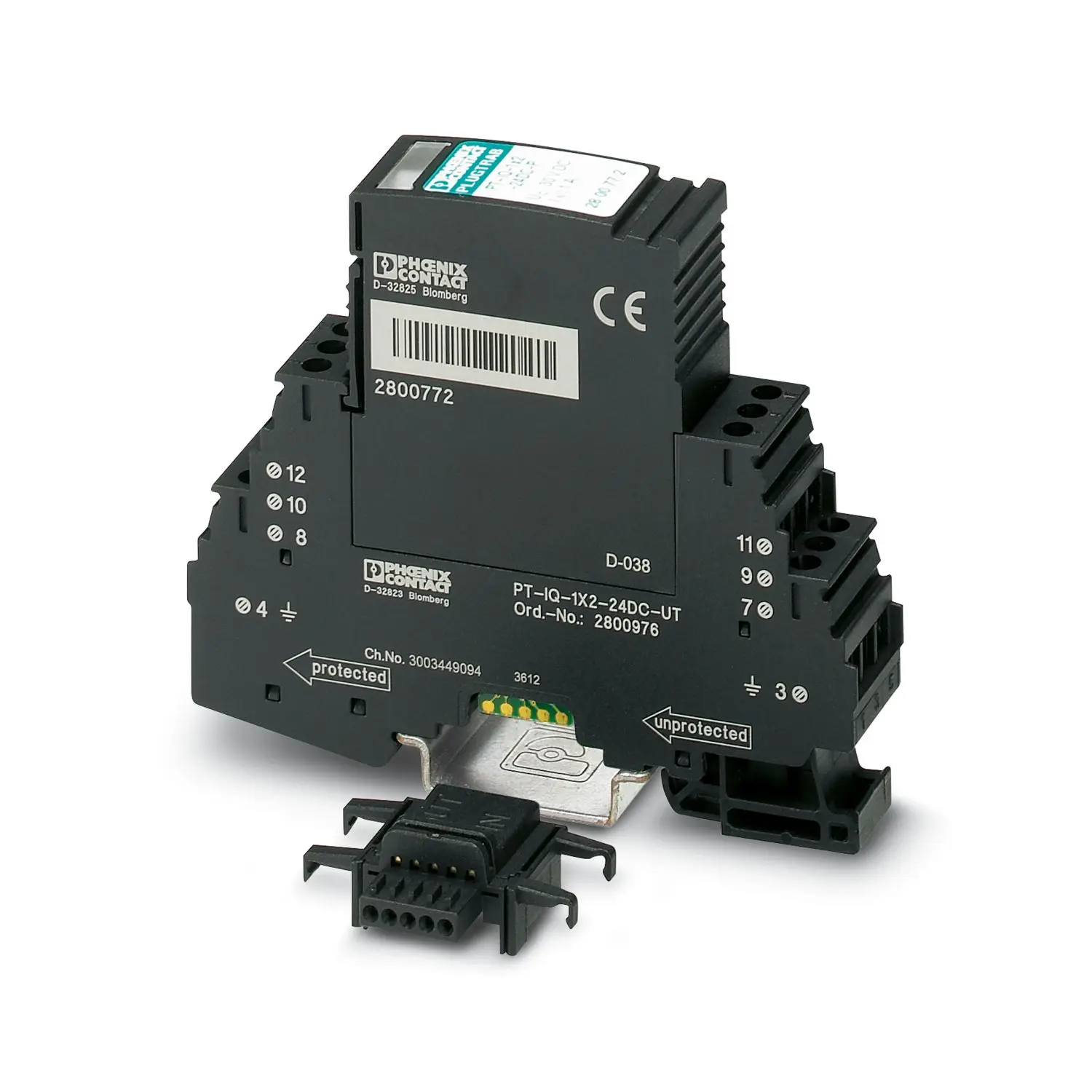 Produktfoto 1 von Phoenix Contact, Überspannungsschutz, 30 V 20 kA DIN-Hutschiene