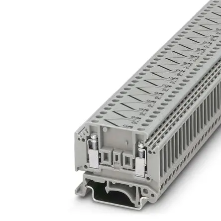 Produktfoto 1 von Phoenix Contact Thermoelektrischer Spannungs-Anschlussklemmenblock 4 Grau, 400V Schraubbefestigung
