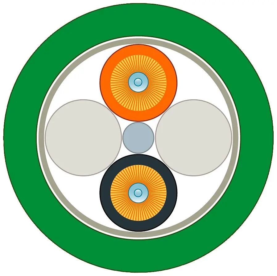 Produktfoto 1 von Siemens LWL-Kabel 100 m 2-Fasern, Polyvinylchlorid Schwarz, Orange 2.2 mm