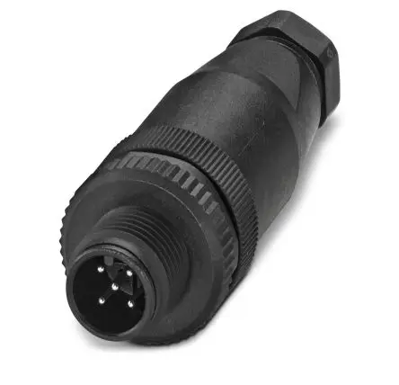 Produktfoto 1 von Phoenix Contact 20 mm M12 Rundsteckverbinder Stecker 5-polig 4A Schraubanschlussklemme IP67