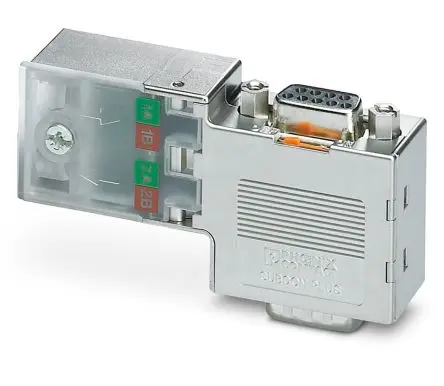 Produktfoto 1 von Phoenix Contact SUBCON-PLUS-PROFIB D-Sub-Steckverbinder 9 Gerade, 9-polig, Schraubanschlussklemme Stecker