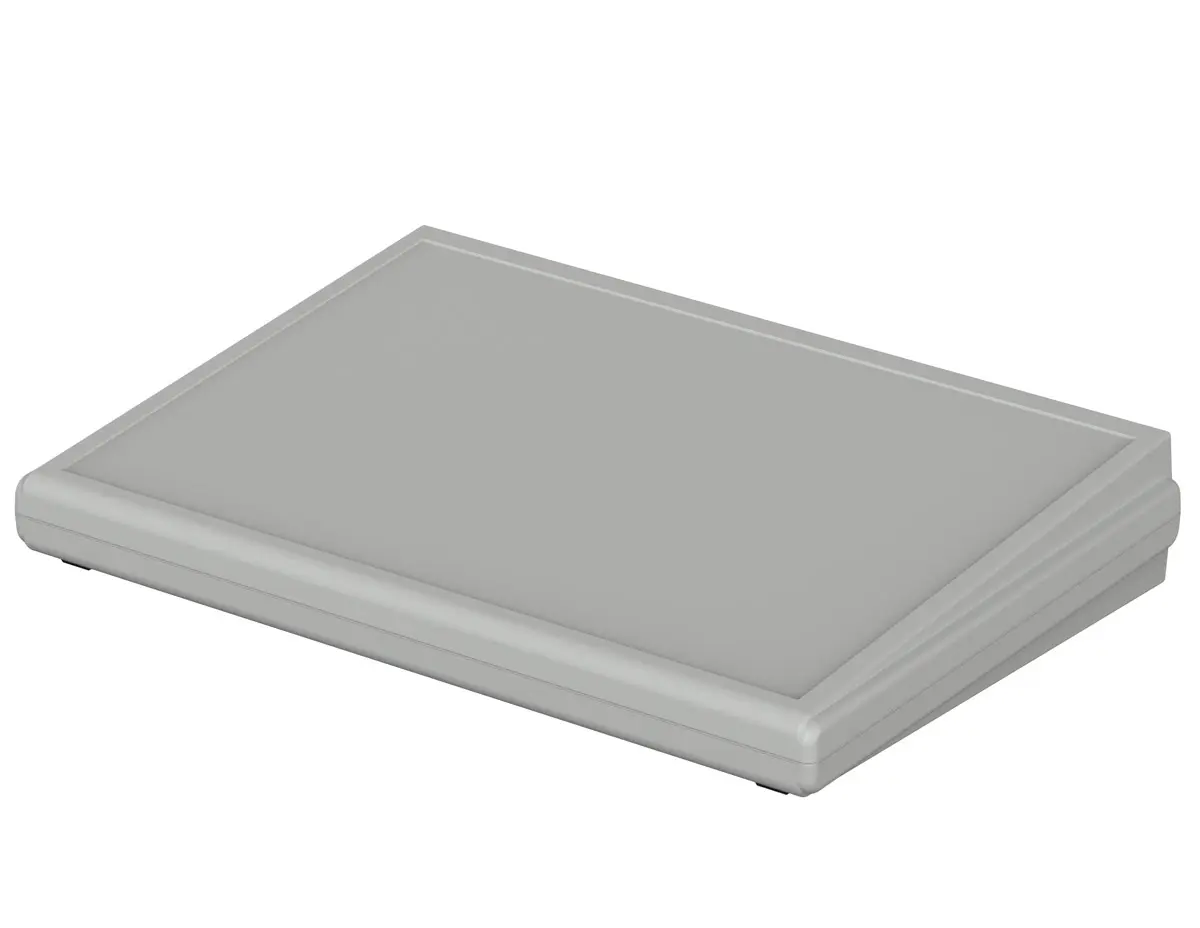 Produktfoto 1 von Bopla Futura ABS Pultgehäuse Geneigte Front, Hellgrau, 195 mm 48 mm, 275 mm, 492 g