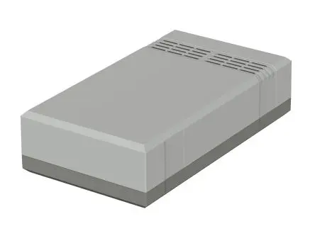 Produktfoto 1 von Bopla Elegant; Gehäuse; Polystyrol; Hellgrau, Achatgrau IP40 Breite 112 mm Höhe 50 mm Länge 200 mm