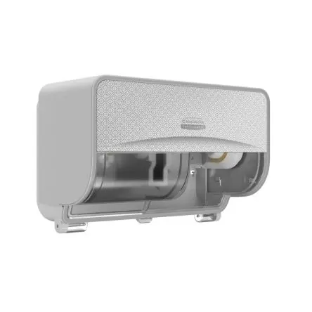Produktfoto 1 von Kimberly Clark Kunststoff Toilettenpapierhalter Doppelt, Silber-Mosaik, 32.39 mm x 18.42 mm x 21.27mm, Kimberly-Clark