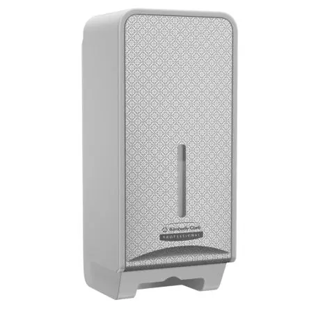 Produktfoto 1 von Kimberly Clark Kunststoff Toilettenpapierspender Einfach, Silber-Mosaik, 32 mm x 13.8 mm x 14.5mm, Kimberly-Clark