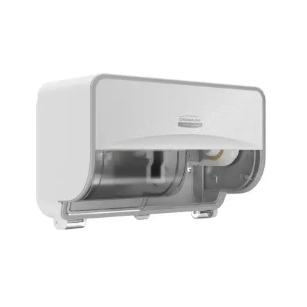 Produktfoto 1 von Kimberly Clark Kunststoff Toilettenpapierhalter Doppelt, Weiß-Mosaik, 32.39 mm x 18.42 mm x 21.27mm, Kimberly-Clark