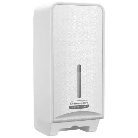 Produktfoto 1 von Kimberly Clark Kunststoff Toilettenpapierspender Einfach, Weiß, 138 mm x 320 mm x 145mm, Kimberly-Clark Professional™