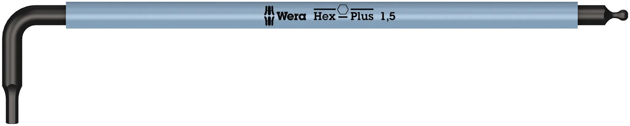 Produktfoto 1 von Wera metrisch  Innensechskant-Schlüssel 1.5x90 L-Form lang