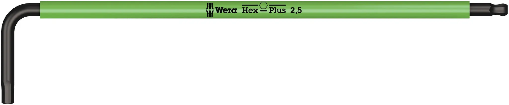 Produktfoto 1 von Wera metrisch  Innensechskant-Schlüssel 2.5x112 L-Form lang Kugelkopf
