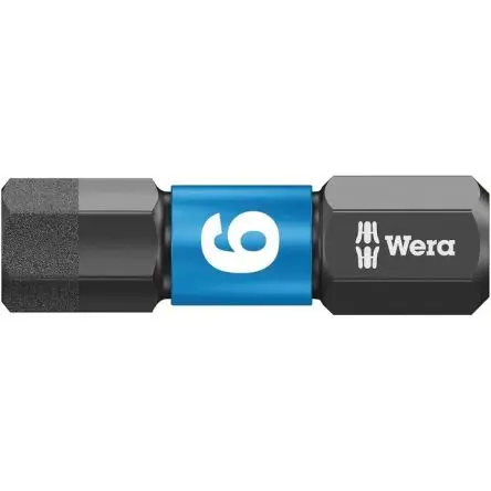 Produktfoto 1 von Wera Sechskant Sechskant Bitsatz schlagfest 1/4 in 6, Länge 25 mm, 10-teilig