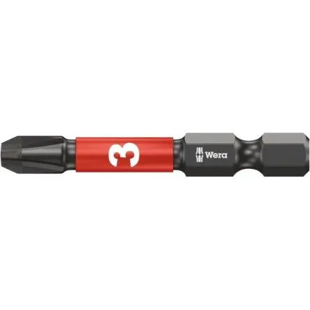 Produktfoto 1 von Wera Phillips Sechskant Bitsatz schlagfest 1/4 in 3, Länge 50 mm, 5-teilig