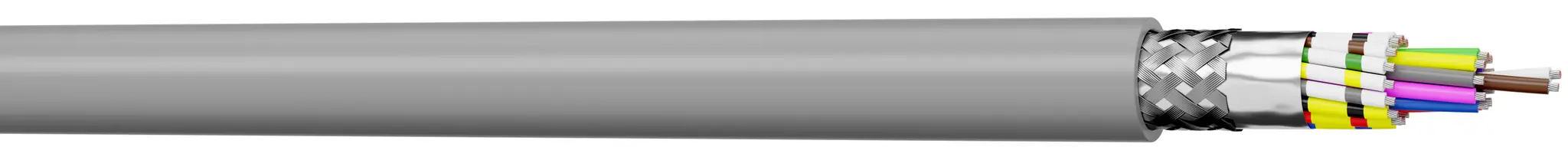 Produktfoto 1 von AXINDUS MC22E Steuerkabel, 10-adrig 0.22 mm² 24 AWG Grau Geschirmt, 100 m, Polyvinylchlorid