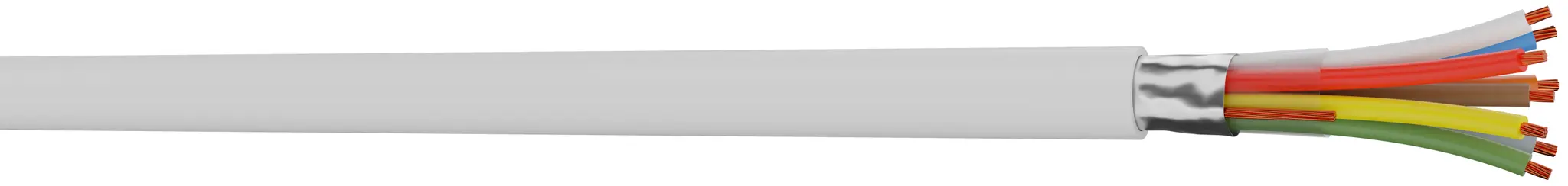 Produktfoto 1 von CAE Groupe 22 Steuerkabel, 22-adrig 0.22 mm² Weiß Geschirmt, 100 m, Polyvinylchlorid