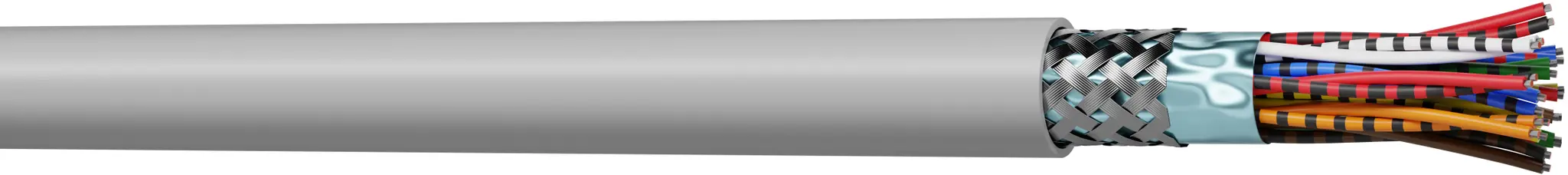 Produktfoto 1 von AXINDUS MP22E Steuerkabel, 24-adrig 0.22 mm² Grau Geschirmt, Polyvinylchlorid