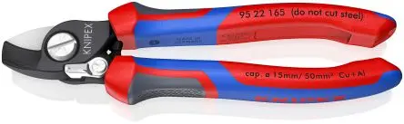 Produktfoto 1 von Knipex Knipex Ohne Abschrägung Kabelschneider Schließer (NO) 165mm