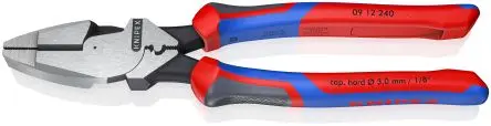 Produktfoto 1 von Knipex 09 12 240 Rundzange Schneidkraft → 4.6 mm 240 mm
