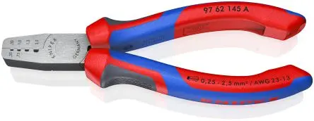 Produktfoto 1 von Knipex 97 Crimp-Werkzeug 1.4 mm für Aderendhülse, 145mm