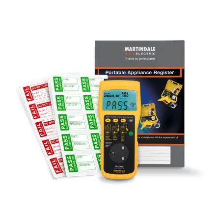Produktfoto 1 von Martindale HPAT, Isolationsprüfer-Kit, PAT-Prüfkit, Prüfung Automatisch, Klasse I, Klasse II
