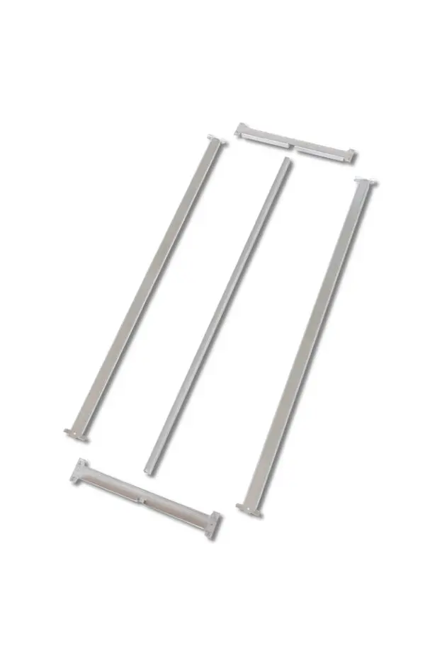 Produktfoto 1 von Manorga Verlängerungssockel, 1 Regale, Galvanisierter Stahl, Galvanisiert, 1000 mm x 1250 mm, 1000 mm, 162 kg Last
