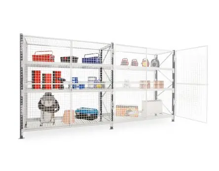 Produktfoto 1 von Manorga Regal Starterset, 3 Regale, Galvanisierter Stahl, Grau, 2500 mm x 1800mm, 600 mm, 683 kg Last