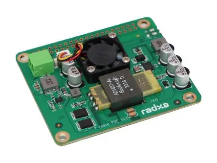 Produktfoto 1 von Okdo ROCK SBC – Zusatzplatine 25w PoE HAT für ROCK 3A/3B/3C/4C+/5A/5B Einplatinencomputer, Strom