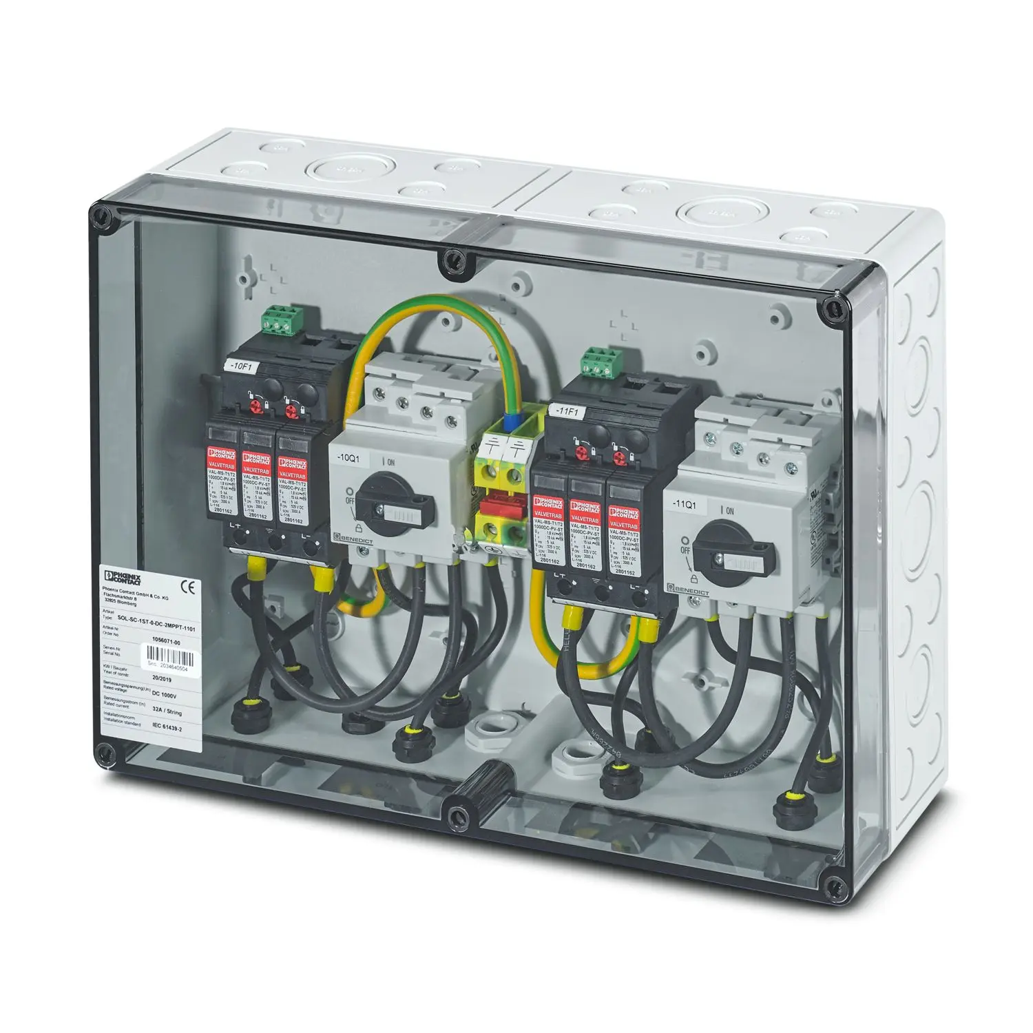 Produktfoto 1 von Phoenix Contact, Überspannungsschutz, 1000 V dc 40 kA Solarline SOL-SC-1ST-0-DC