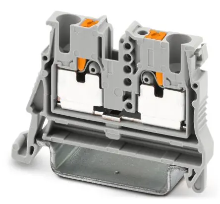 Produktfoto 1 von Phoenix Contact Anschlussklemmenblock für Durchkontaktierung 1 Grau, 2.5mm² Einsteck-Anschluss