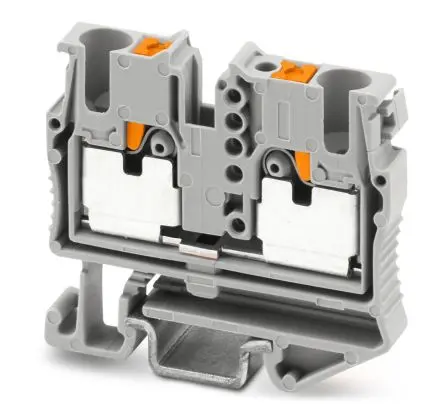 Produktfoto 1 von Phoenix Contact Anschlussklemmenblock für Durchkontaktierung 1 Grau, 2.5mm² Einsteck-Anschluss