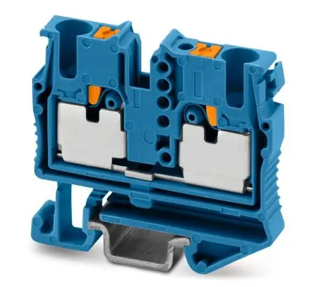 Produktfoto 1 von Phoenix Contact Anschlussklemmenblock für Durchkontaktierung 1 Blau, 2.5mm² Einsteck-Anschluss