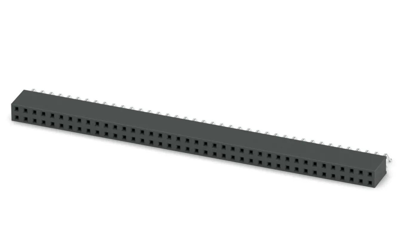 Produktfoto 1 von Phoenix Contact 54D/80-SH-0-BT, FQ 2 Buchsenleiste Oberfläche 1-polig / 2-reihig, Raster 2.54 mm SMD