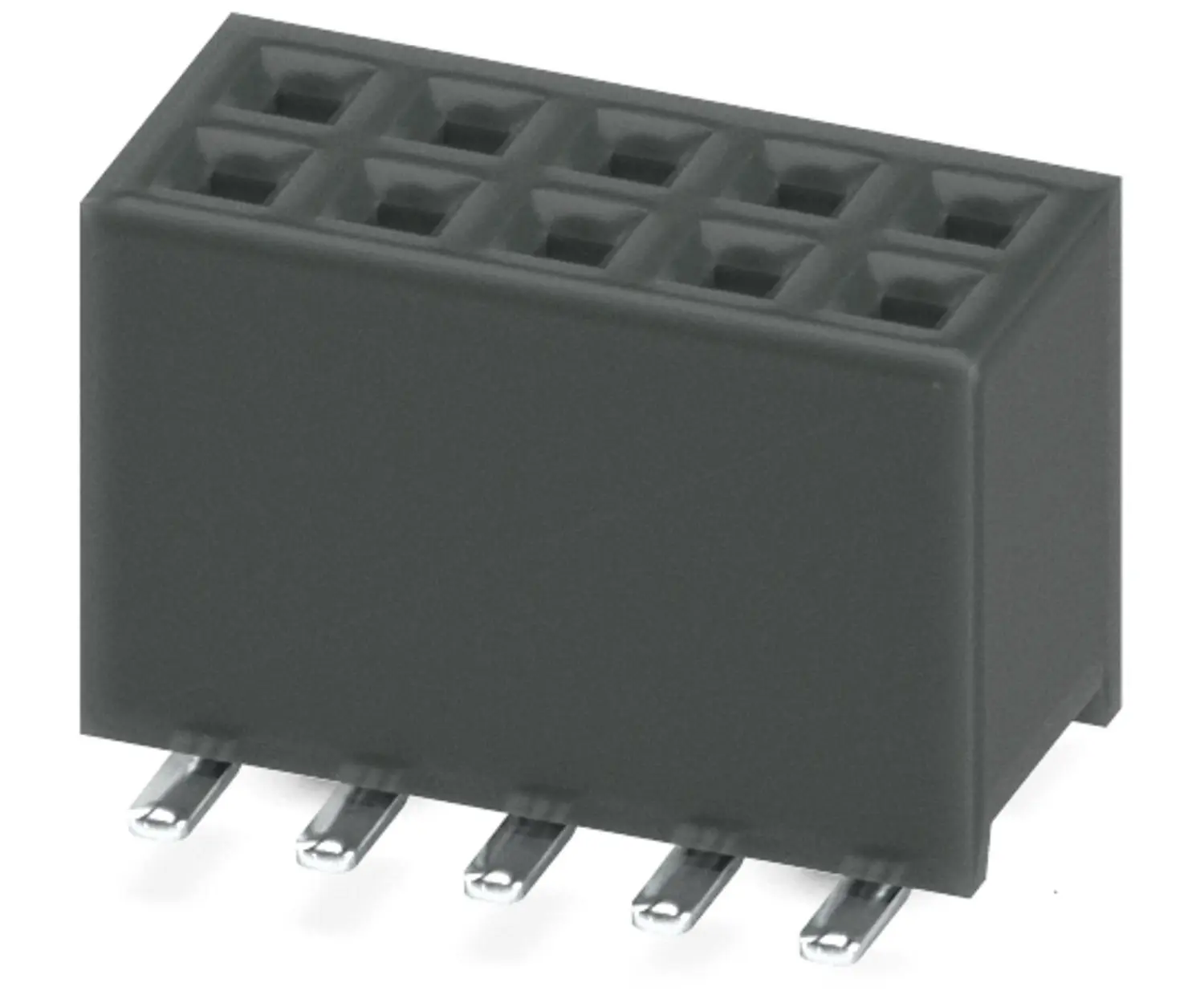 Produktfoto 1 von Phoenix Contact 27D/10-SV- 490-1-BR, FQ 1 Buchsenleiste Oberfläche 1-polig / 2-reihig, Raster 1.27 mm SMD