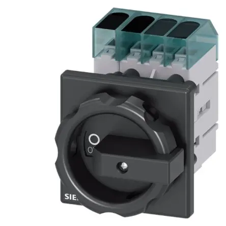 Produktfoto 1 von Siemens 3LD Trennschalter 3-polig DIN-Hutschiene 63A 22 kW Schwarz IP65