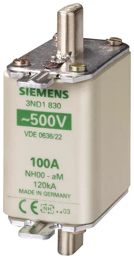 Produktfoto 1 von Siemens NH-Sicherung NH00, 440 - 500V ac/dc / 100A