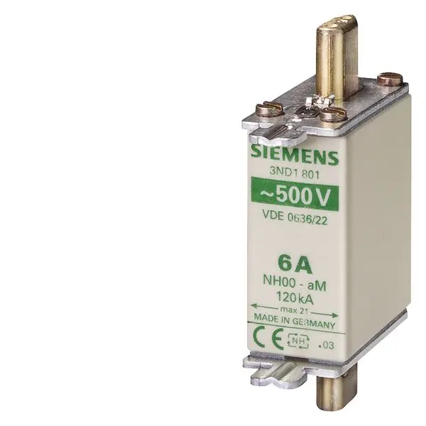 Produktfoto 1 von Siemens NH-Sicherung NH000, 440 - 500V ac/dc / 20A