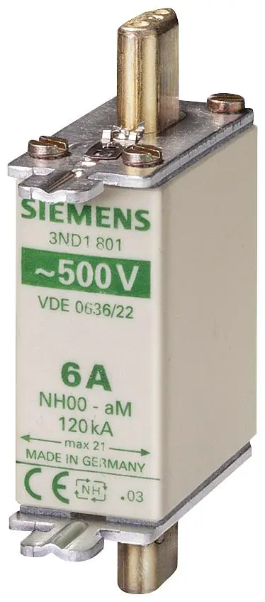 Produktfoto 1 von Siemens NH-Sicherung NH000, 440 - 500V ac/dc / 32A