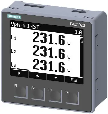 Produktfoto 1 von Siemens Energiemessgerät Graphik Display 96 mm x 96 mm Digital, 4-stellig