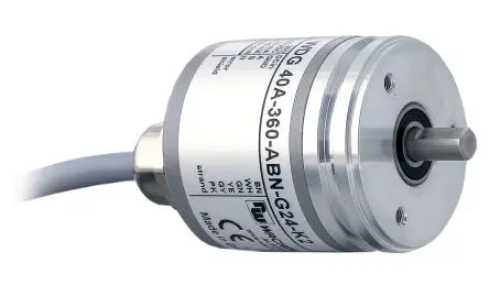 Produktfoto 1 von Wachendorff WDG 40A Inkrementalgeber Inkremental 20 Impulse/Umdrehung/U, 30V dc, 12000 U/min, HTL Fest mit Ø 6 mm Schaft