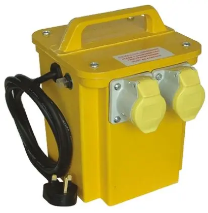 Produktfoto 1 von Carroll & Meynell 1 CM33002 Baustellentransformator 1.65 kVA, Primär 230 V ac / Sekundär ±55 V ac, 10 A Typ G – Britisch