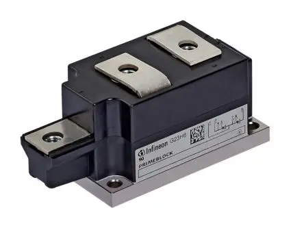 Produktfoto 1 von Infineon Thyristormodul 410 A 1800 V, Gate-Trigger 120 mA 1800 A 1.73 V BG-PB20-1