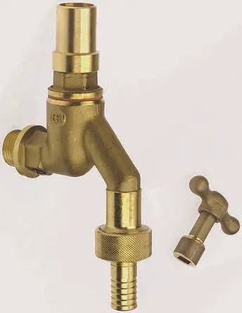 Pegler Yorkshire Außenwasserhahn, Wandventil Messing G 10 bar