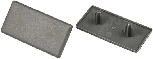 Produktfoto 1 von FlexLink Aluminium Rechteck-Endkappe Grau, 44 mm, 5.5 mm