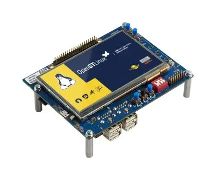 Produktfoto 1 von STMicroelectronics Entdeckungskit mit STM32MP135F MPU 32-Bit-Prozessor, Platine Entwicklungskit ARM Kortex A7