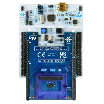 Produktfoto 1 von STMicroelectronics Time-of-Flight 8x8 Multizone Ranging Sensor Entwicklungsboard, ST X-NUCLEO-53L7A1 AC/DC-Konverter,